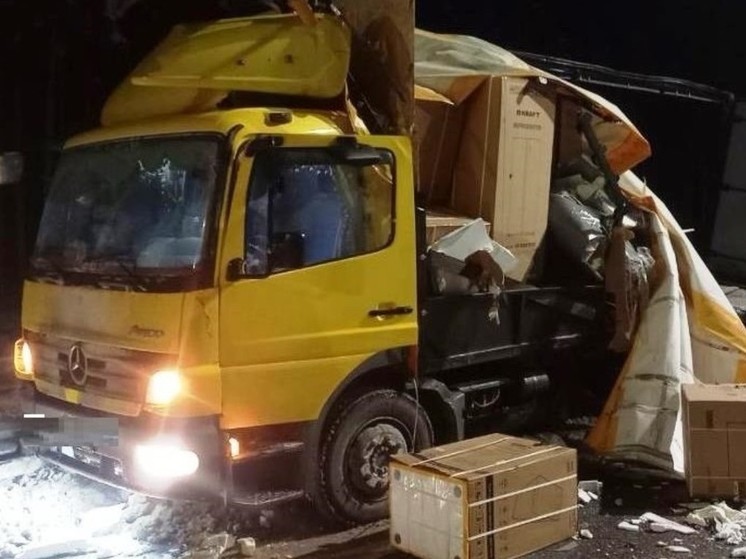 Один человек погиб при столкновении грузовиков на М-11 в Маловишерском районе