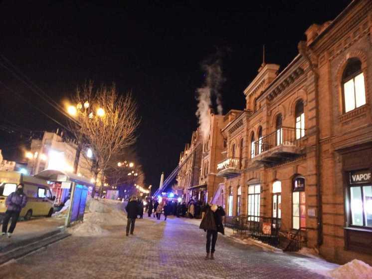Пожар произошел в ресторане в самом центре Хабаровска