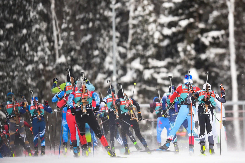Прикамские биатлонисты вошли в десятку лучших в мужской командной гонке Чемпионата России