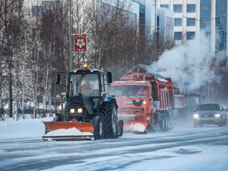 За уборкой снега в Сургуте можно следить онлайн