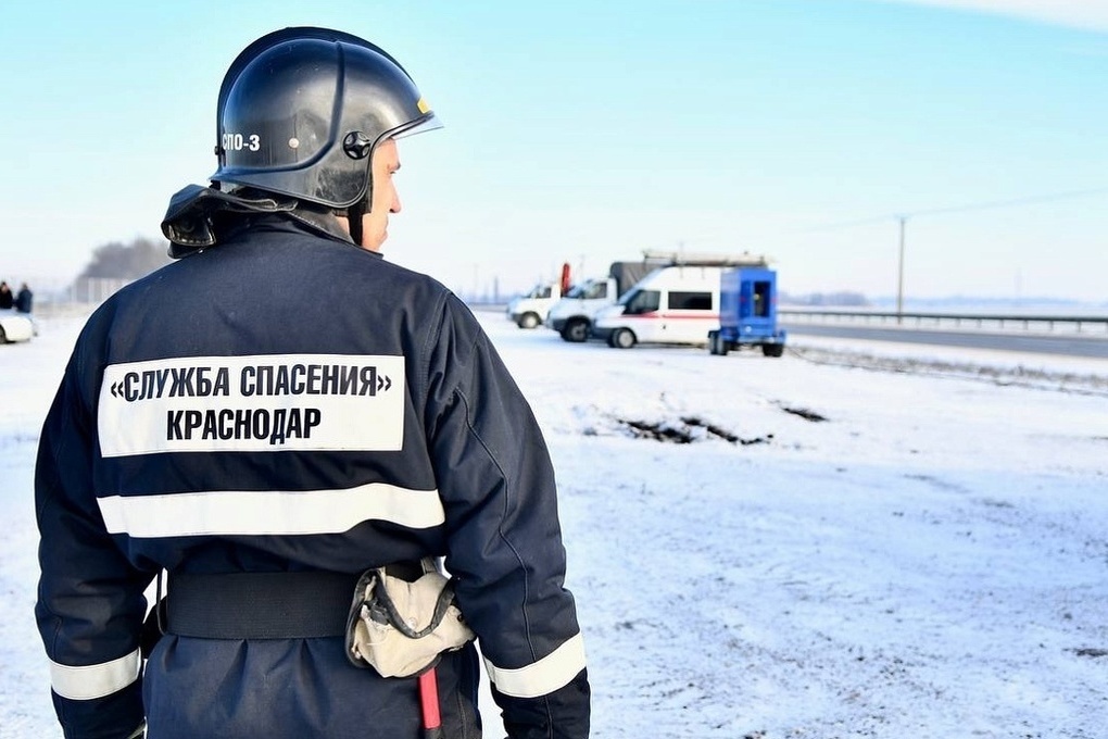 Спасатели оборудовали пункт обогрева в районе посёлка Знаменского Краснодара