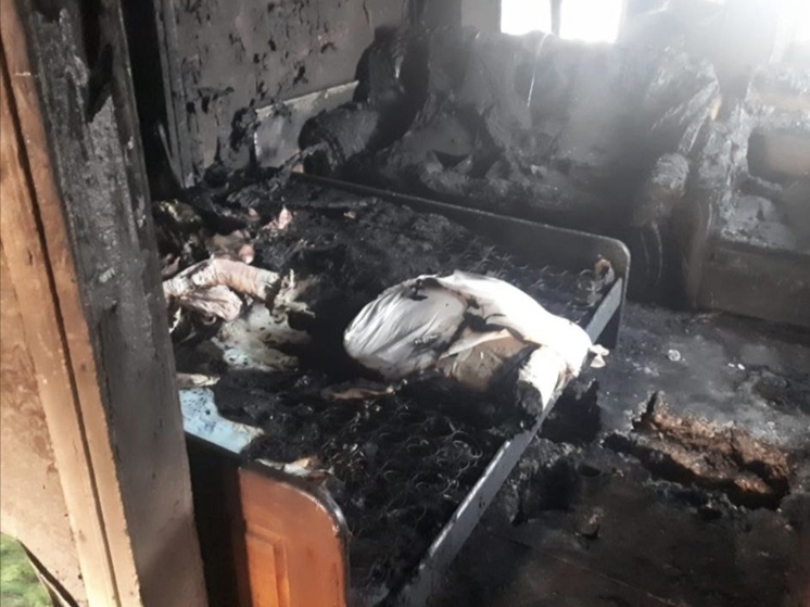 В Песчанокопском районе при пожаре погиб 46-летний мужчина