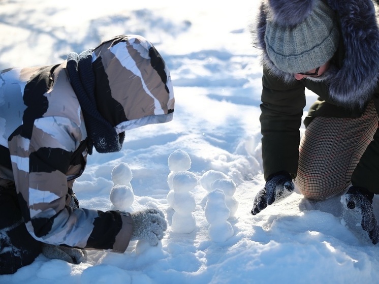В Волгограде 13 января устроили семейный праздник по лепке снеговиков