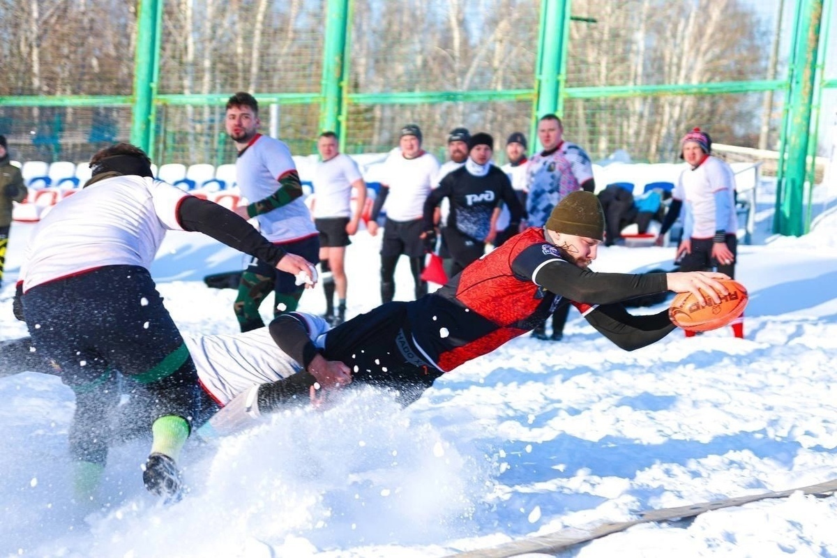 Курская команда выиграла чемпионат ЦФО по регби на снегу