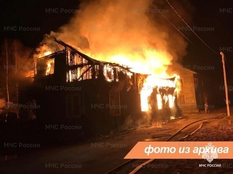 Частный дом загорелся во Всеволожске вечером 13 января