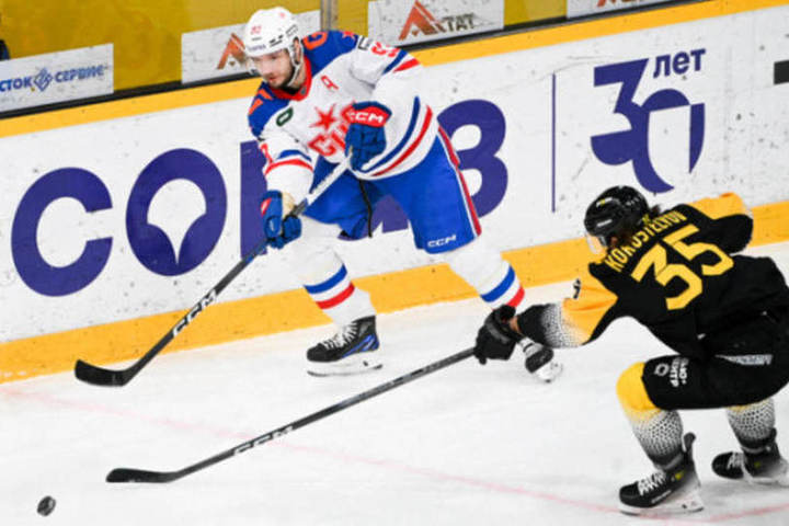 Петербургский СКА уступил «Северстали» в матче регулярного чемпионата КХЛ