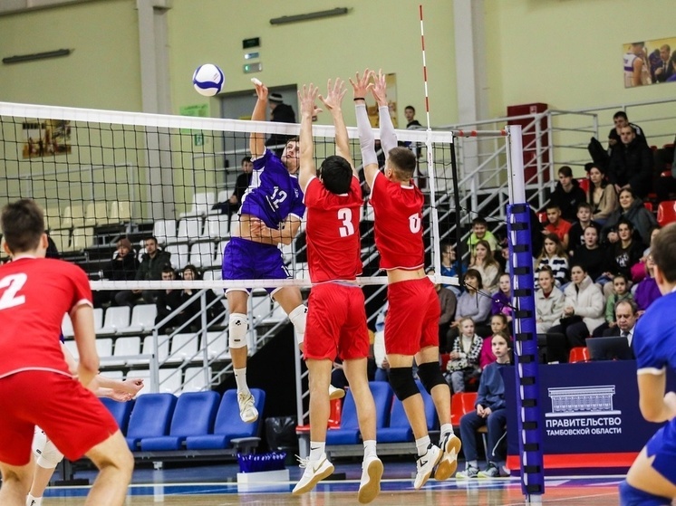 Волейбольный клуб «Тамбов» одержал три победы в домашнем туре Чемпионата России Первой Лиги