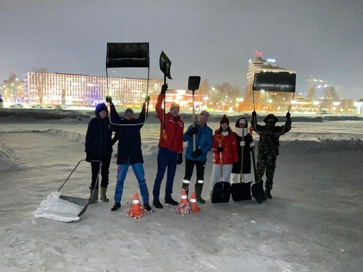 Каток зальют на набережной Петрозаводска