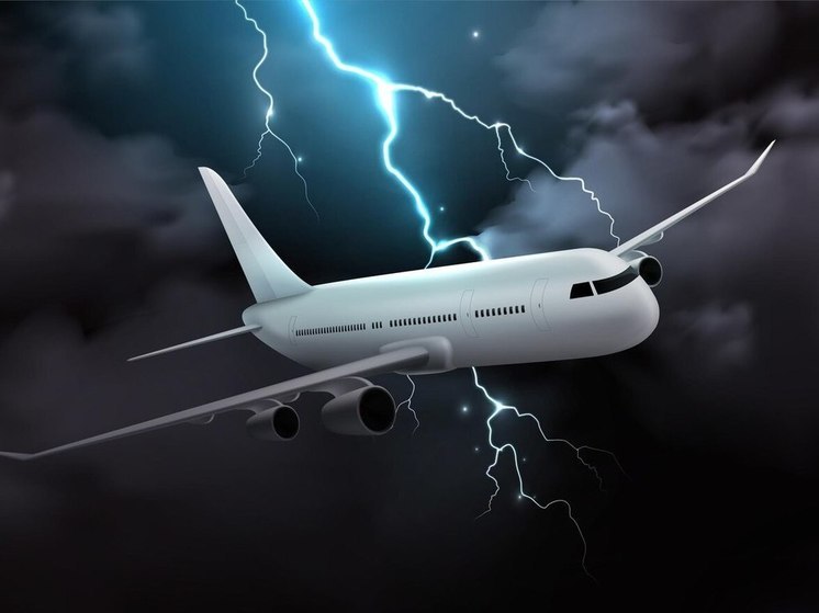 Аномалия января: молния дважды ударила в самолет, круживший над Томском