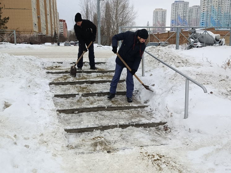 В Железнодорожном районе Пензы улицы очистили от снега