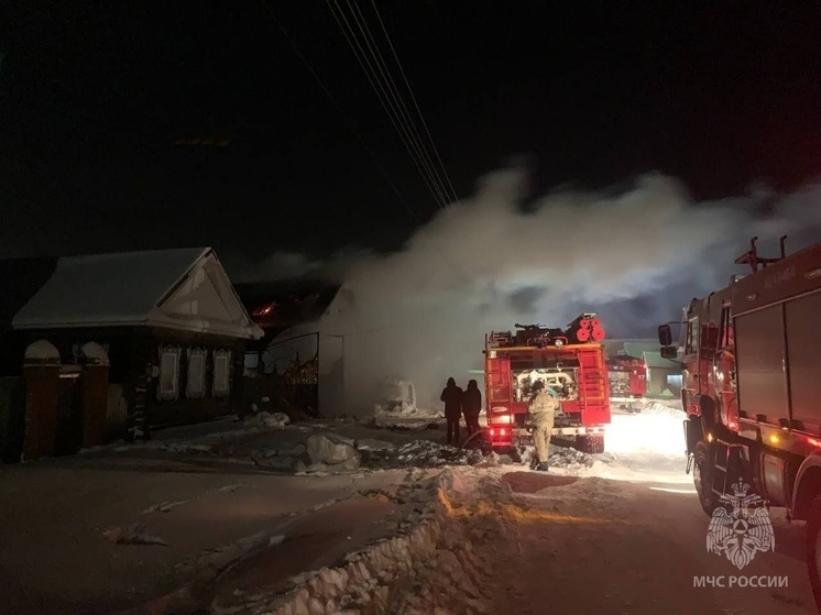 В деревне Новое Комино в Марий Эл произошел крупный пожар