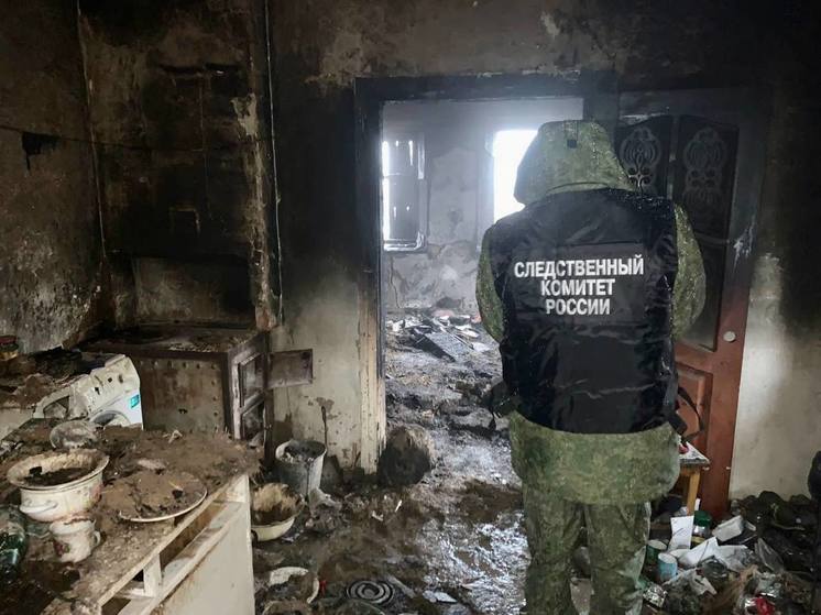 В Щербиновском районе при пожаре в частном доме погиб мужчина
