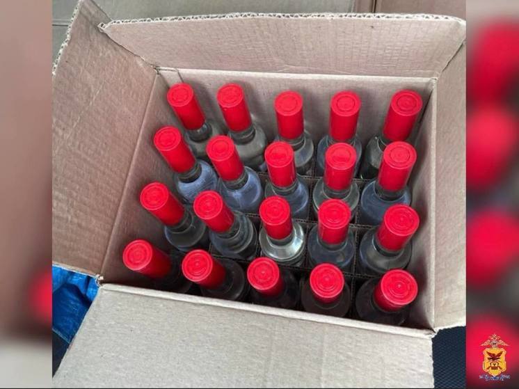 Полиция нашла больше 400 бутылок нелегальной водки у жителя Читы