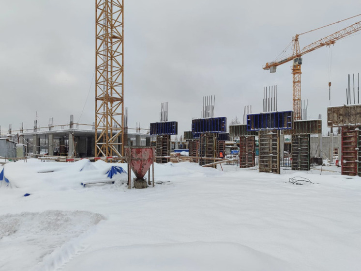 Школу на 1100 мест продолжают стоить в Мытищах