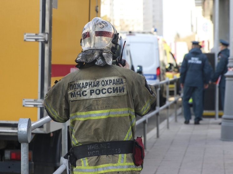 В Новой Москве загорелся склад