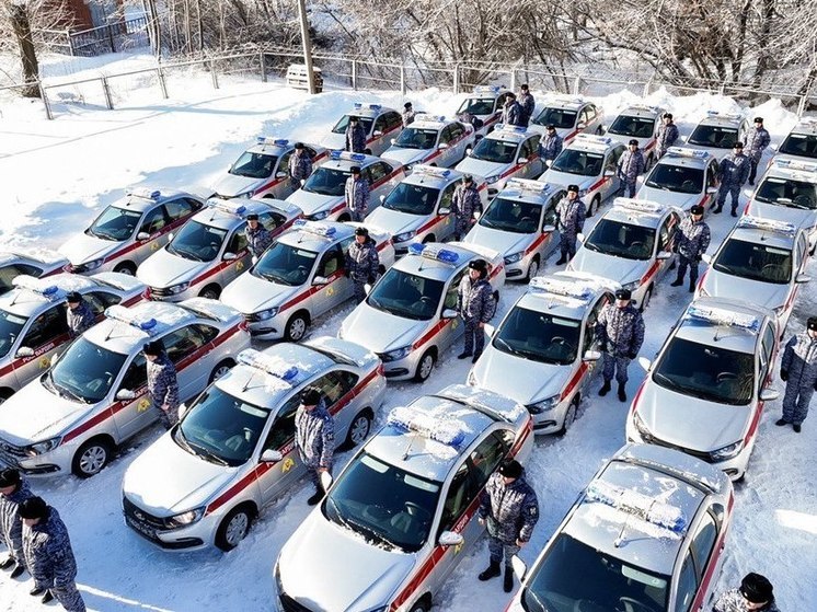 Пензенские росгвардейцы получили 30 новых служебных автомобилей