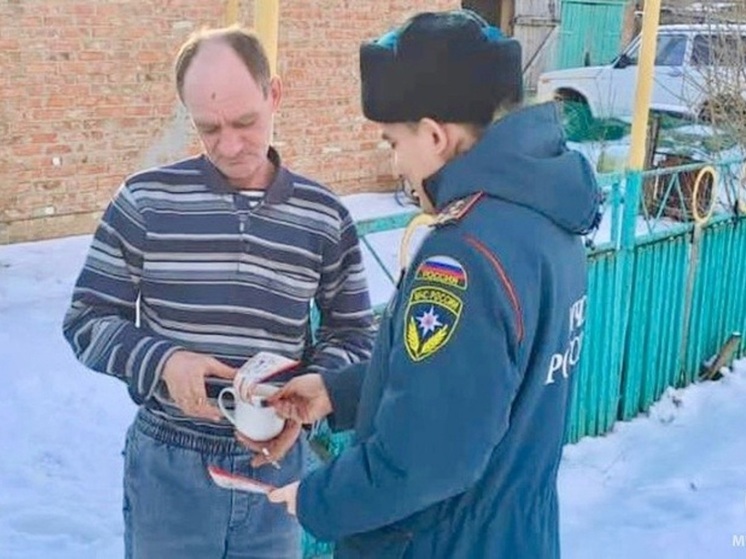 Жителям Калмыкии рассказывают о пожарной безопасности