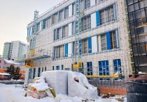 Новую школу на 1122 места продолжают строить в микрорайоне Кузьминки на Левобережье