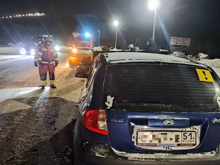 На автодороге Апатиты – Кировск столкнулись Volkswagen Polo и Hyundai