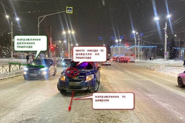 В Костроме лихой водитель сбил на переходе двух дам