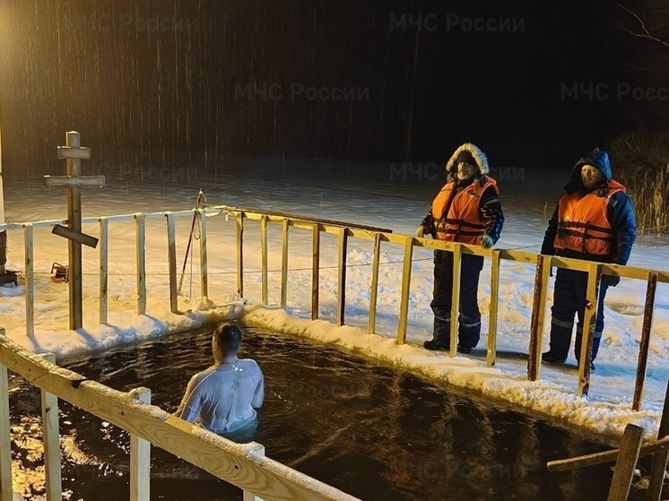 Больше двух тысяч брянцев окунулись в купели крещенской ночью