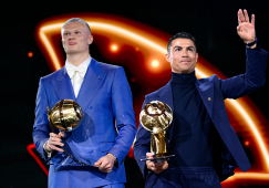Роналду и Холанд получили свои награды, Месси ничего не досталось: фото с премии Globe Soccer