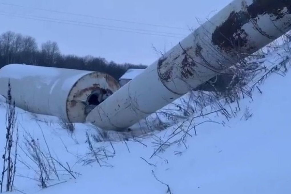 Падение водонапорной башни