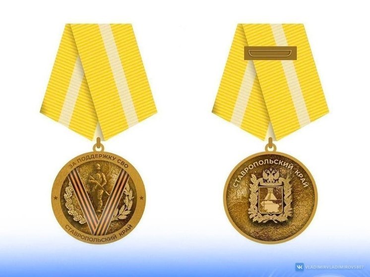 На Ставрополье стали известны имена первых претендентов на медаль «За поддержку СВО»