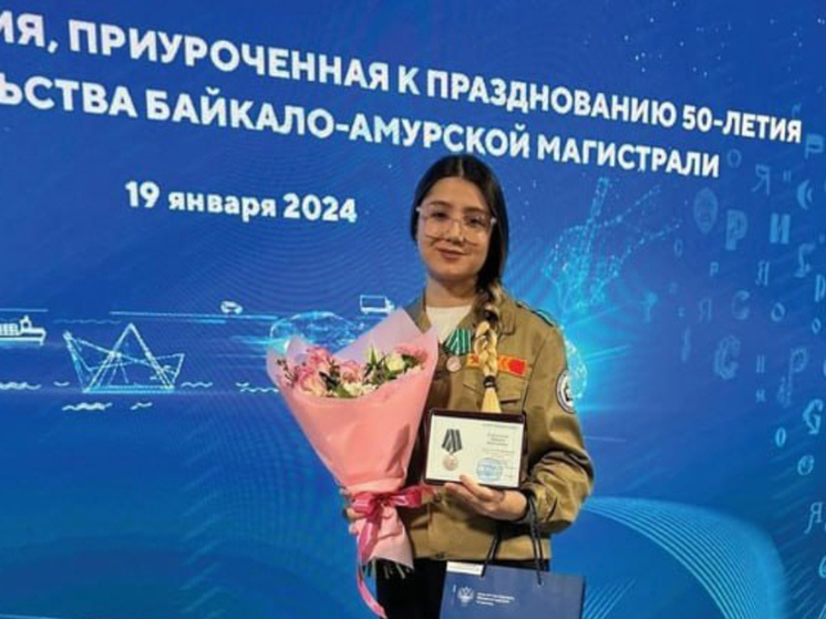 Студентка омского вуза получила медаль от президента Владимира Путина за участие в стройотряде