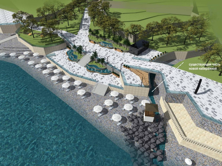К началу курортного сезона в Кабардинке завершат возведение набережной