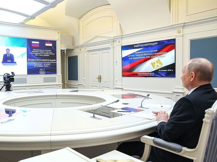 Президент Египта выразил признательность Путину за реализацию АЭС «Эль-Дабаа»
