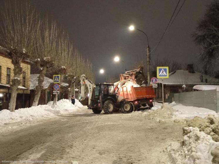 За сутки в Рязани вывезли около 6000 кубометров снега