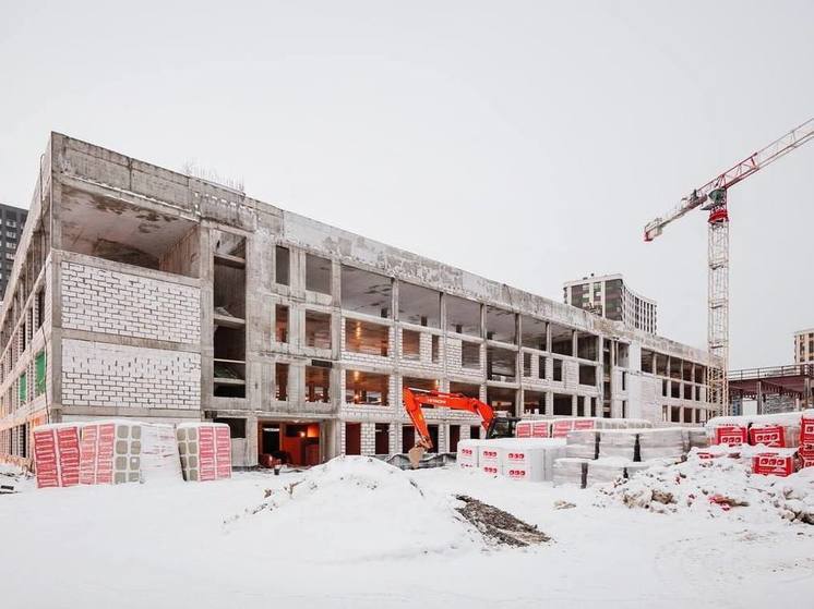 Новая школа в Мурино более чем на тысячу мест откроется в конце года