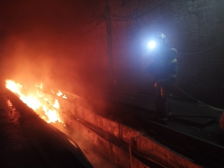 Паровоз загорелся в депо в Сортавале