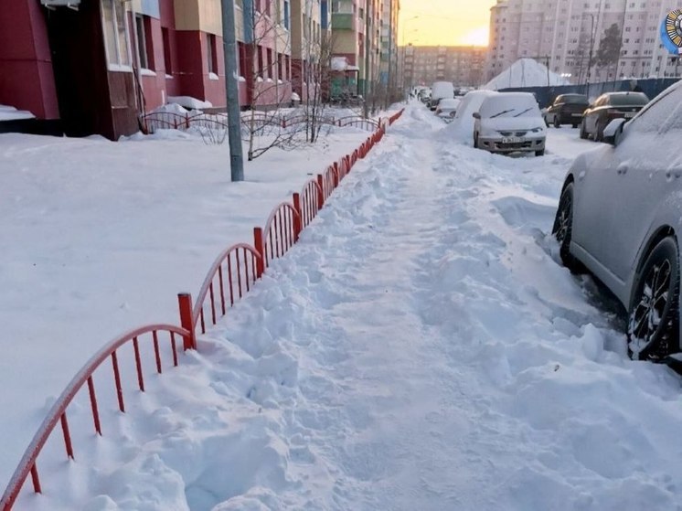Жители Ноябрьска игнорируют просьбы убрать авто для чистки тротуара