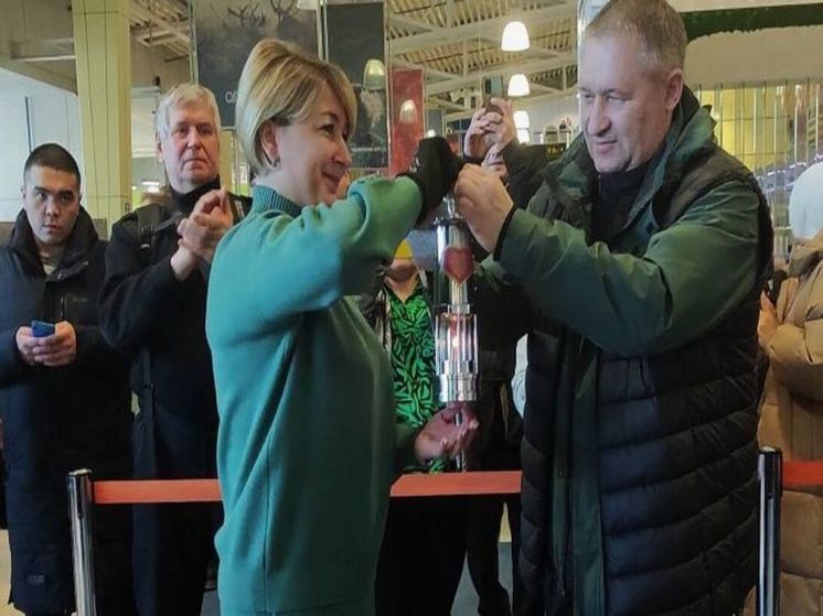 Чукотка встретила огонь семейного очага "Сердце России"