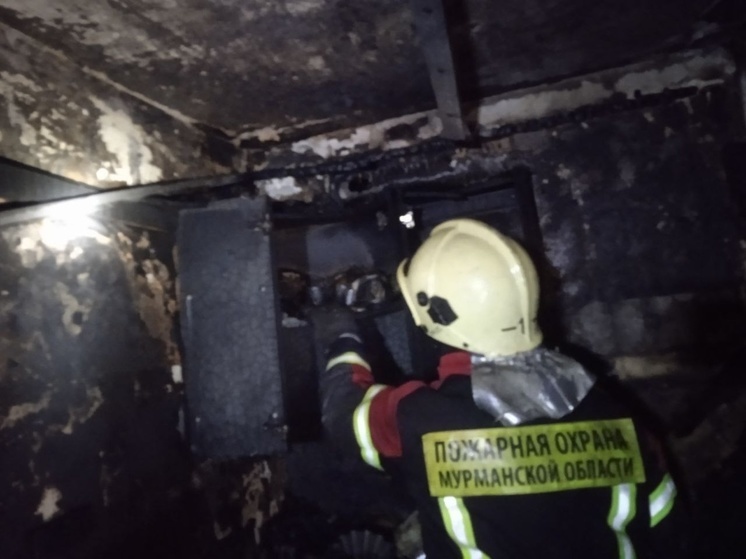 Пожар в Заполярном тушили шесть человек