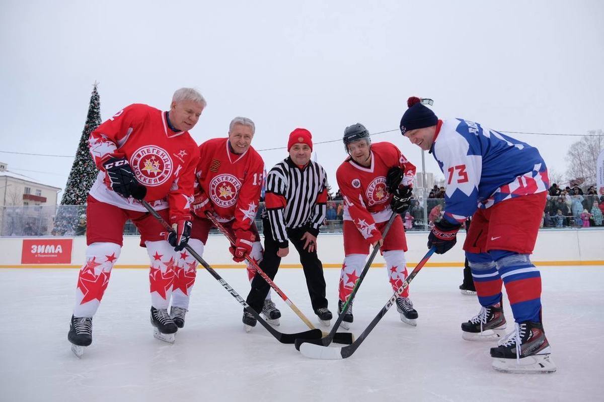 The Solnechnogorsk district team lost again to the Hockey Legends team