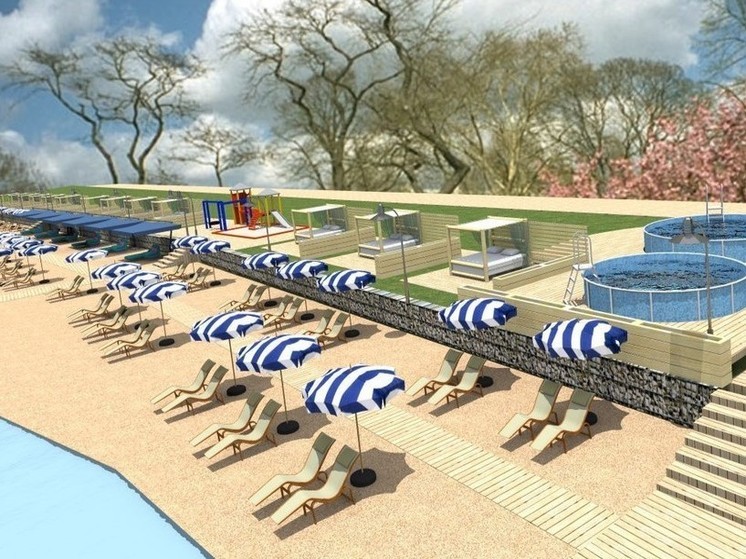 В Краснодаре представили проект будущей пляжной территории на ГМР