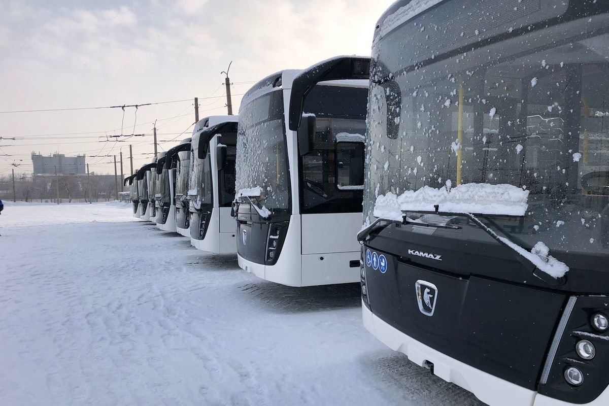 В Барнаул доставили новые «большие» автобусы - МК Барнаул