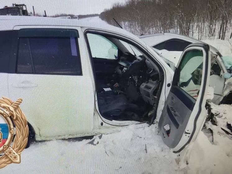 В Поронайском районе в лобовой аварии погиб водитель иномарки