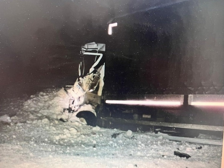 Фуры лоб в лоб столкнулись на трассе в Карелии, есть пострадавший