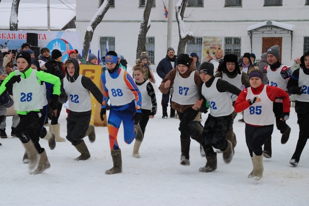 В Костромской области пройдут соревнования по бегу в валенках