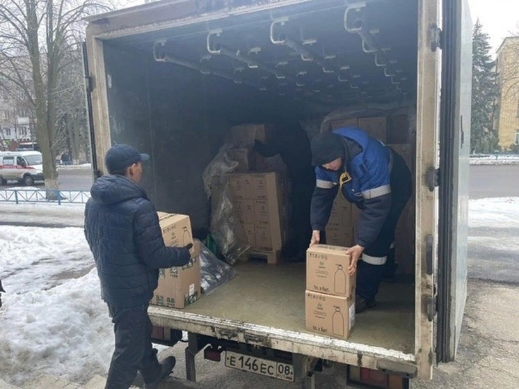 Калмыцкий Красный Крест передал гуманитарную помощь в город Антрацит