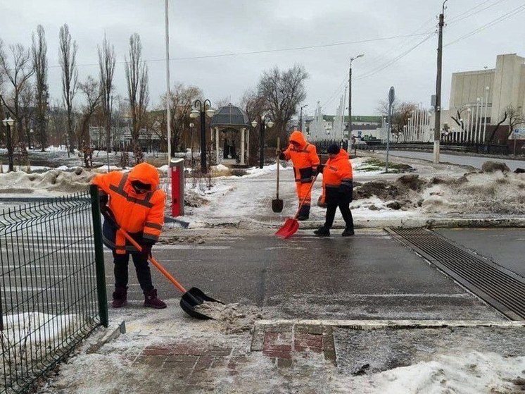  Белгородские коммунальщики за неделю вывезли 3,5 тыс. кубометров льда и снега