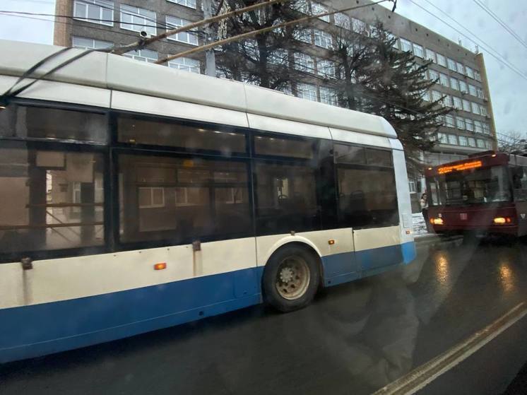 На проспекте Ленина в Туле встали троллейбусы