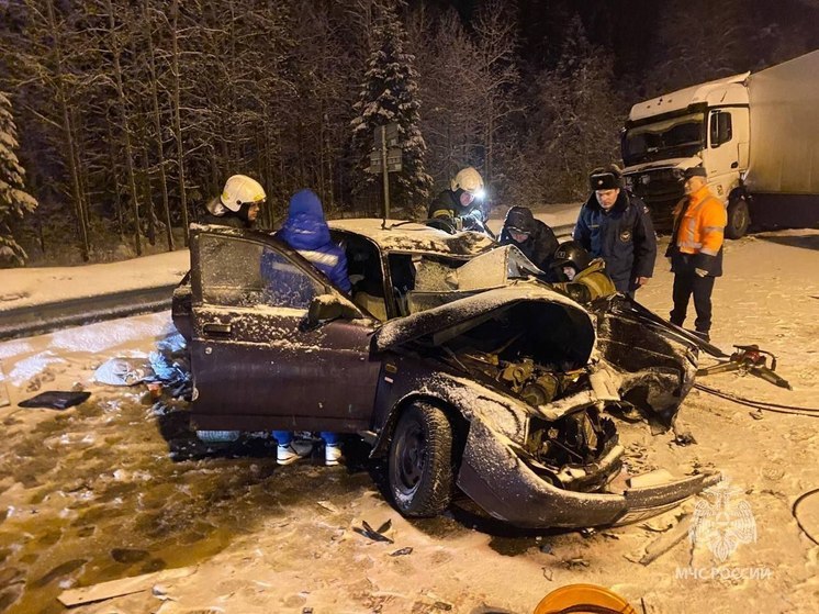 Новгородские спасатели деблокировали пострадавшего в аварии в Валдайском районе