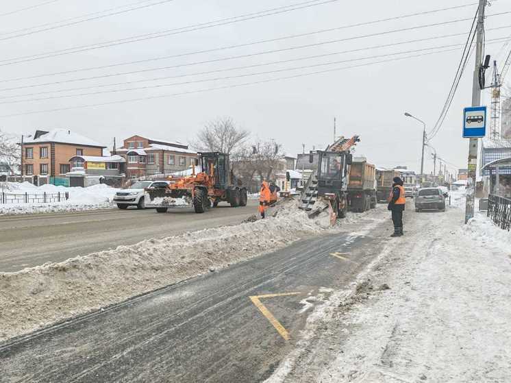 В Омске за сутки с городских улиц вывезли около 15 тысяч кубометров снега