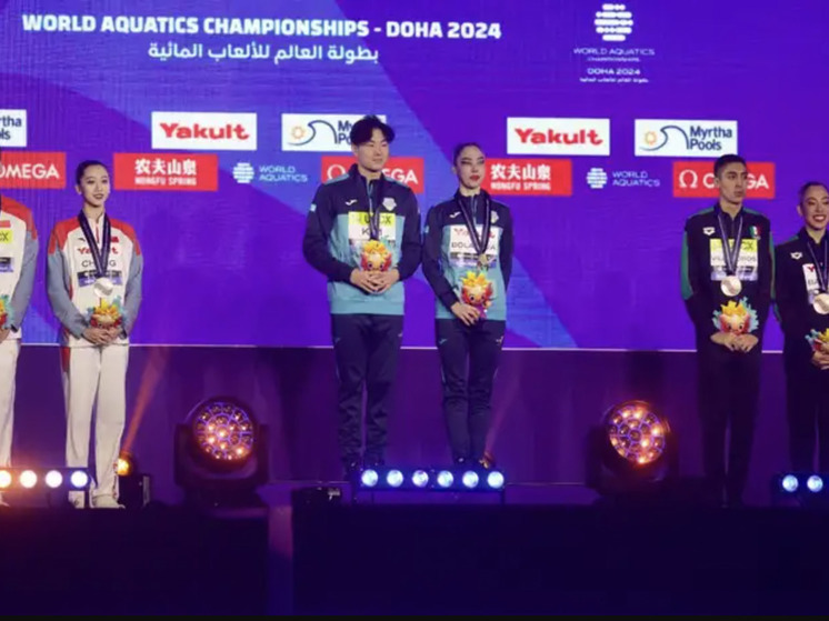 Дуэт из Казахстана занял первое место на ЧМ по водным видам спорта World Aquatics 2024