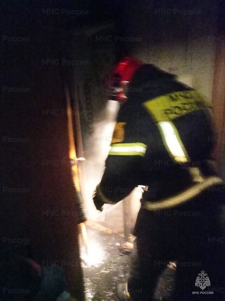 Человек пострадал на пожаре квартиры в Жукове